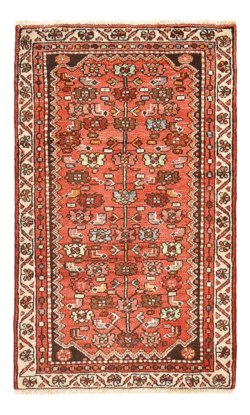 Persisk tæppe - Nomadisk - 110 x 67 cm - lysrød