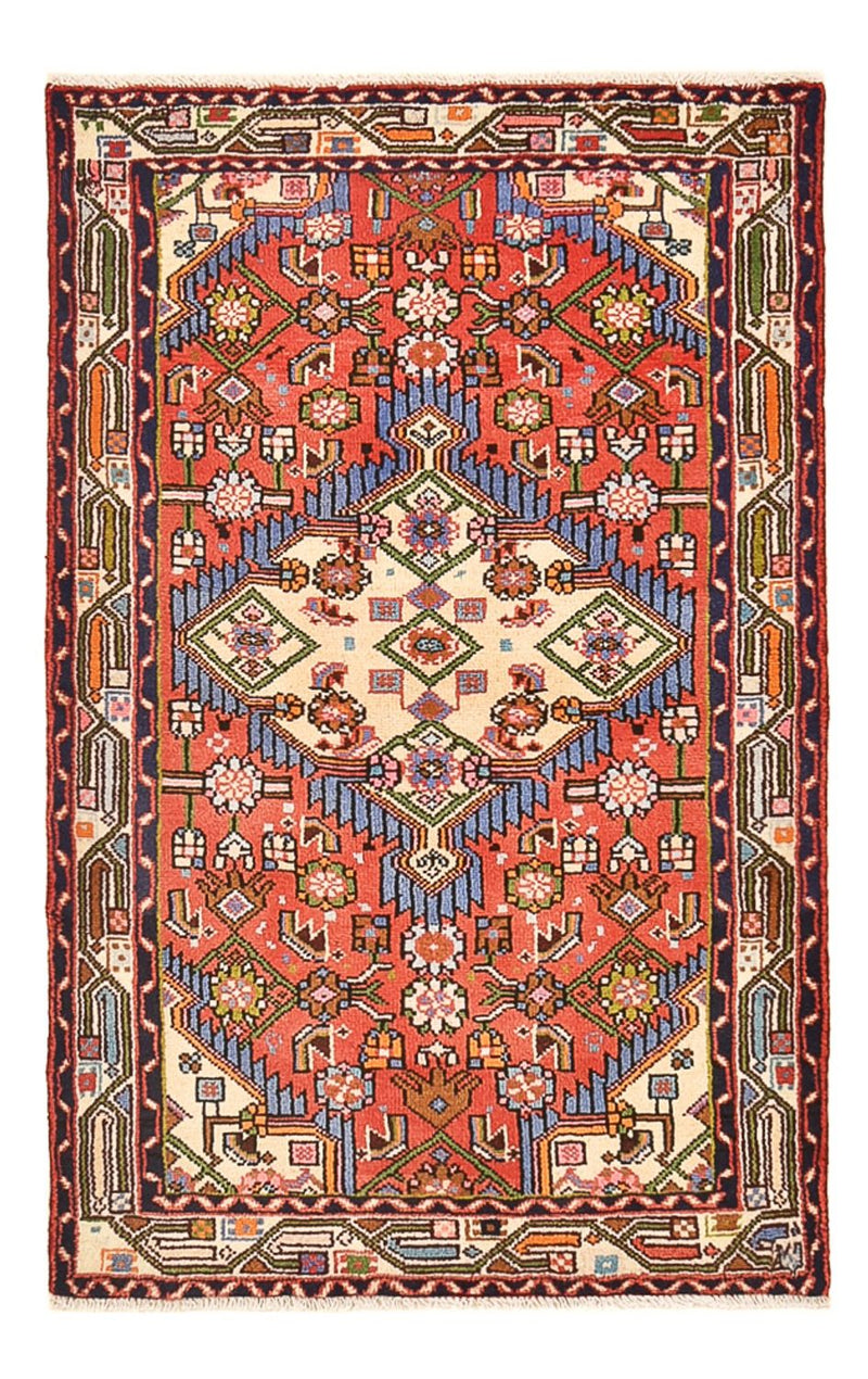 Persisk tæppe - Nomadisk - 134 x 81 cm - rød