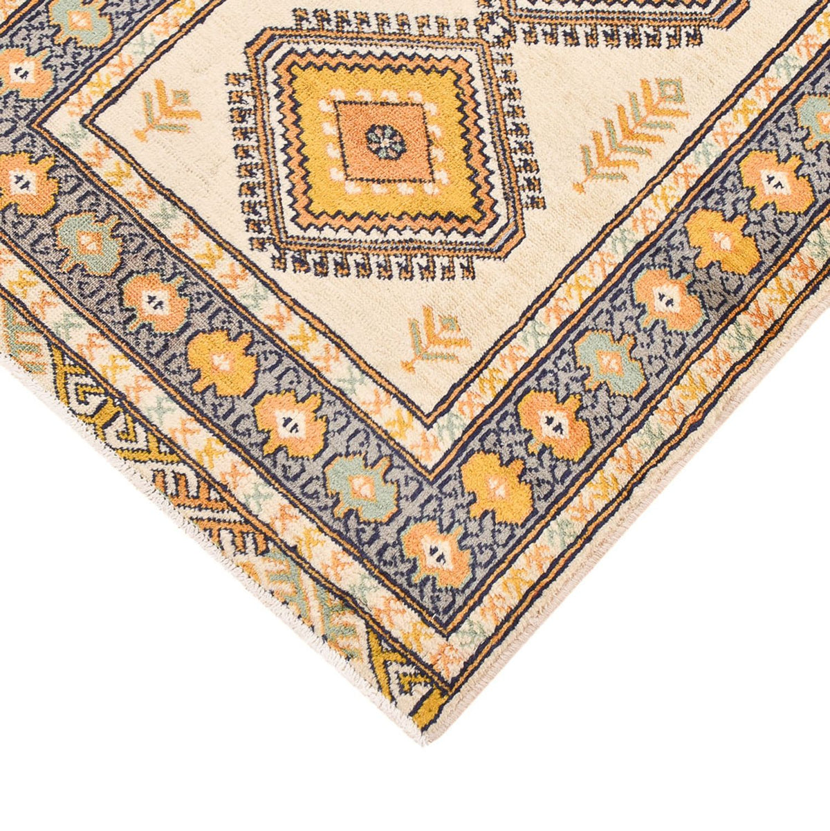 Løber Turkaman-tæppe - 215 x 65 cm - lysegrøn