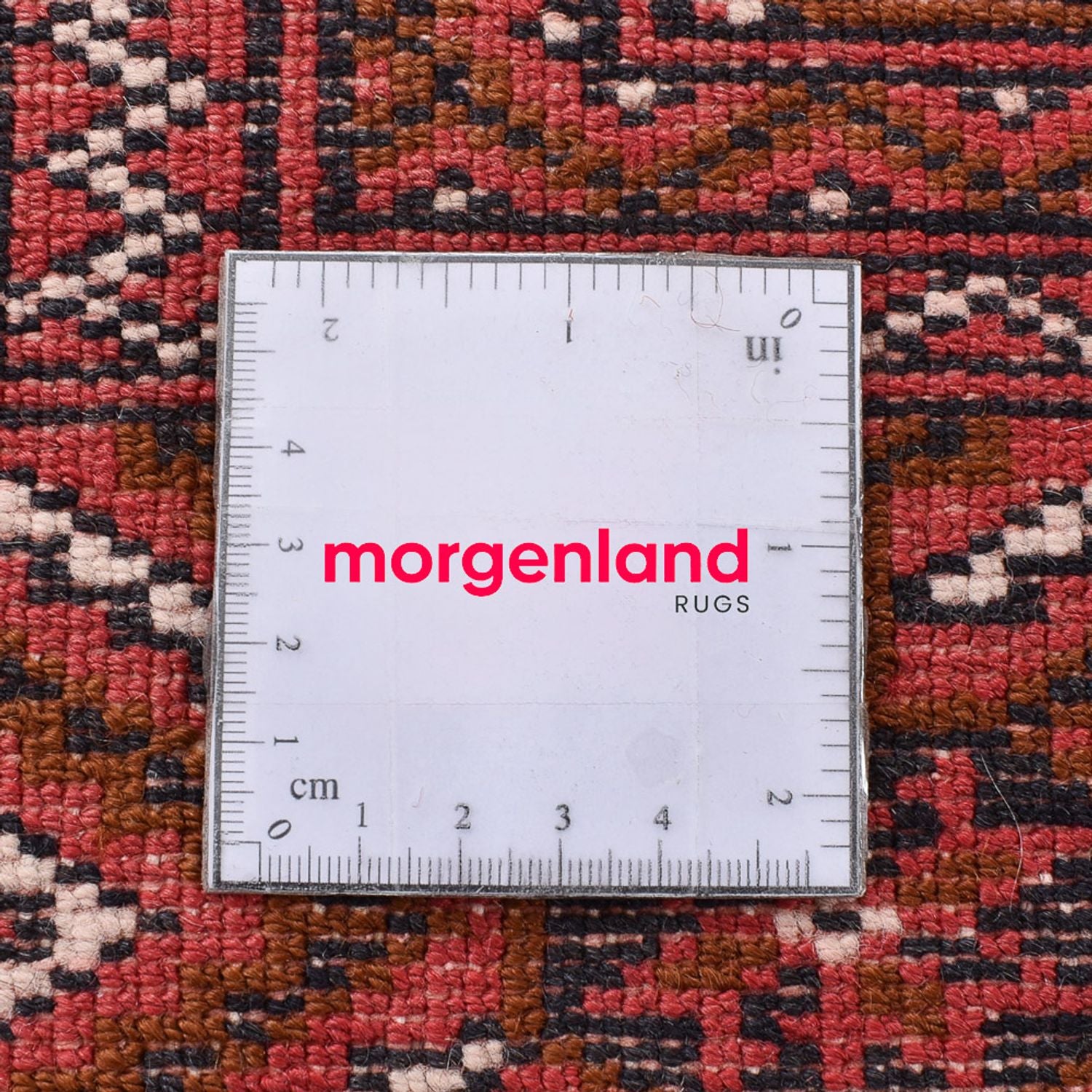 Turkaman-tæppe - 280 x 203 cm - lysrød