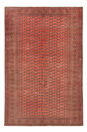 Turkaman-tæppe - 289 x 191 cm - rød