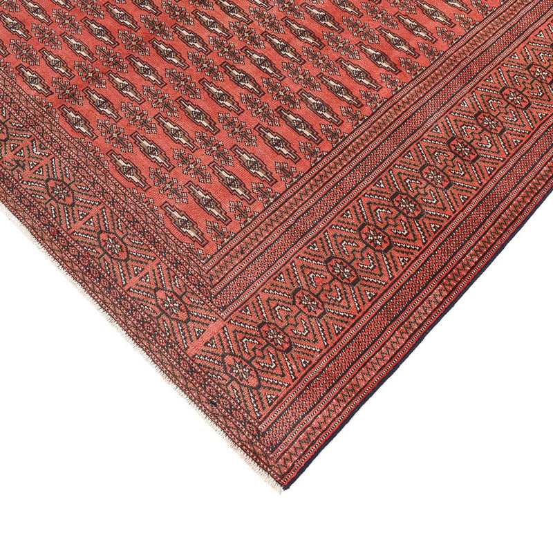 Turkaman-tæppe - 289 x 191 cm - rød