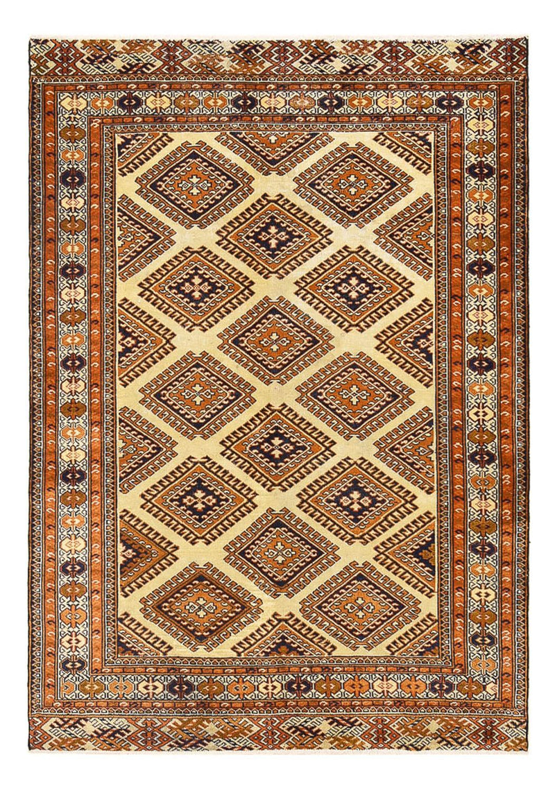 Turkaman-tæppe - 188 x 131 cm - sand