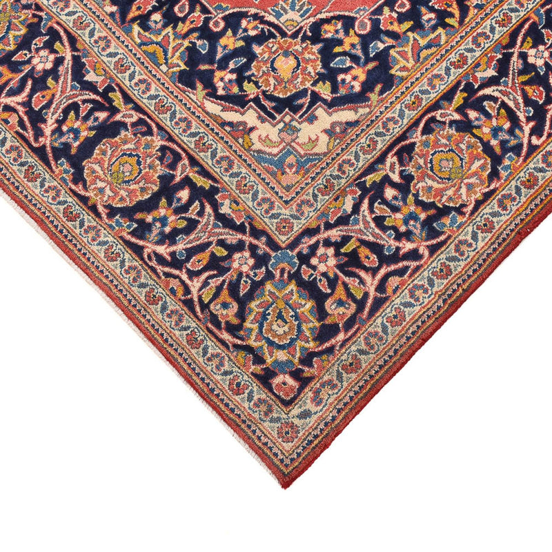 Persisk tæppe - Keshan - 205 x 141 cm - lysrød