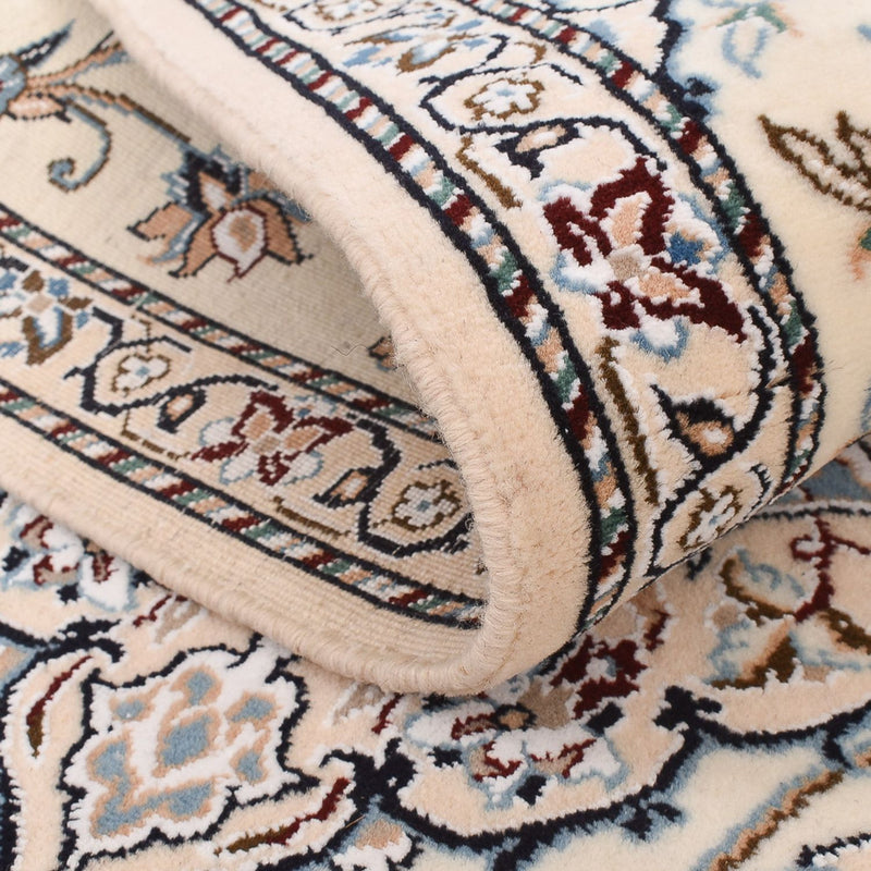 Løber Persisk tæppe - Nain - Royal - 220 x 91 cm - creme