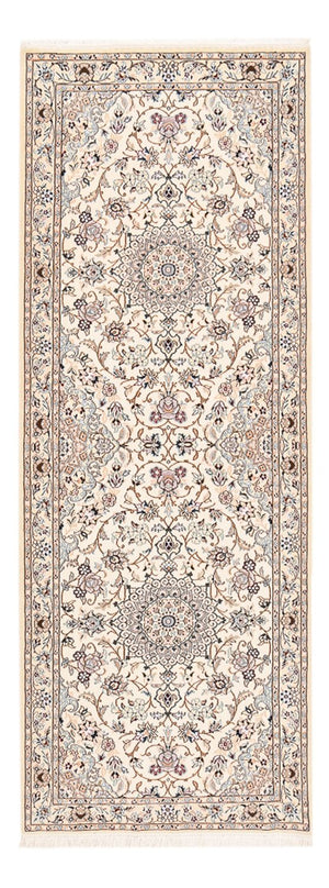 Løber Persisk tæppe - Nain - Royal - 241 x 92 cm - creme