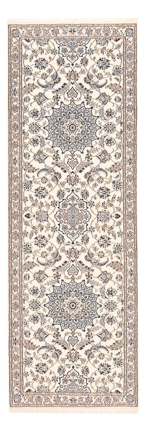 Løber Persisk tæppe - Nain - Royal - 278 x 91 cm - creme