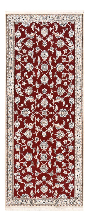 Løber Persisk tæppe - Nain - Royal - 215 x 90 cm - rød