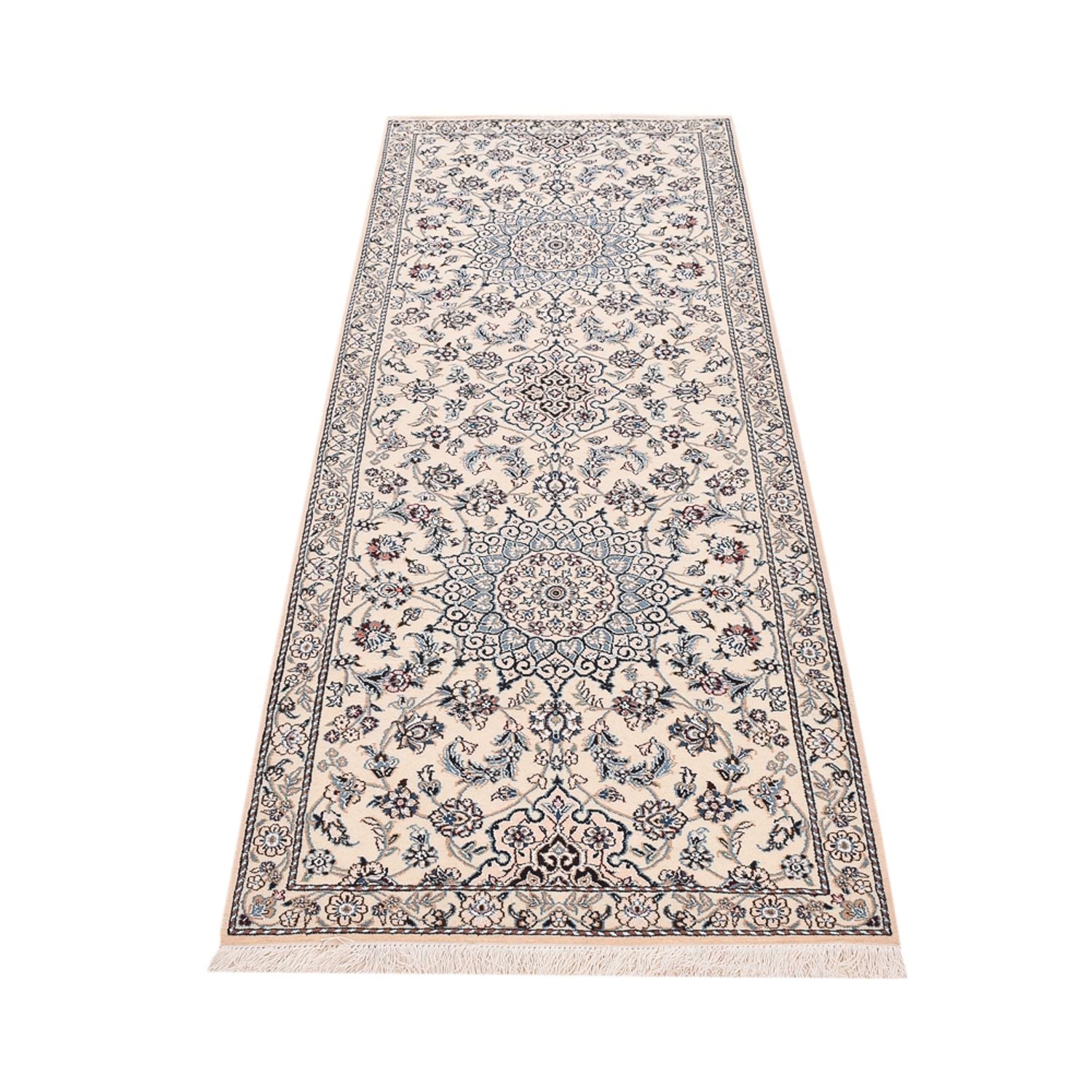 Løber Persisk tæppe - Nain - Royal - 229 x 81 cm - creme