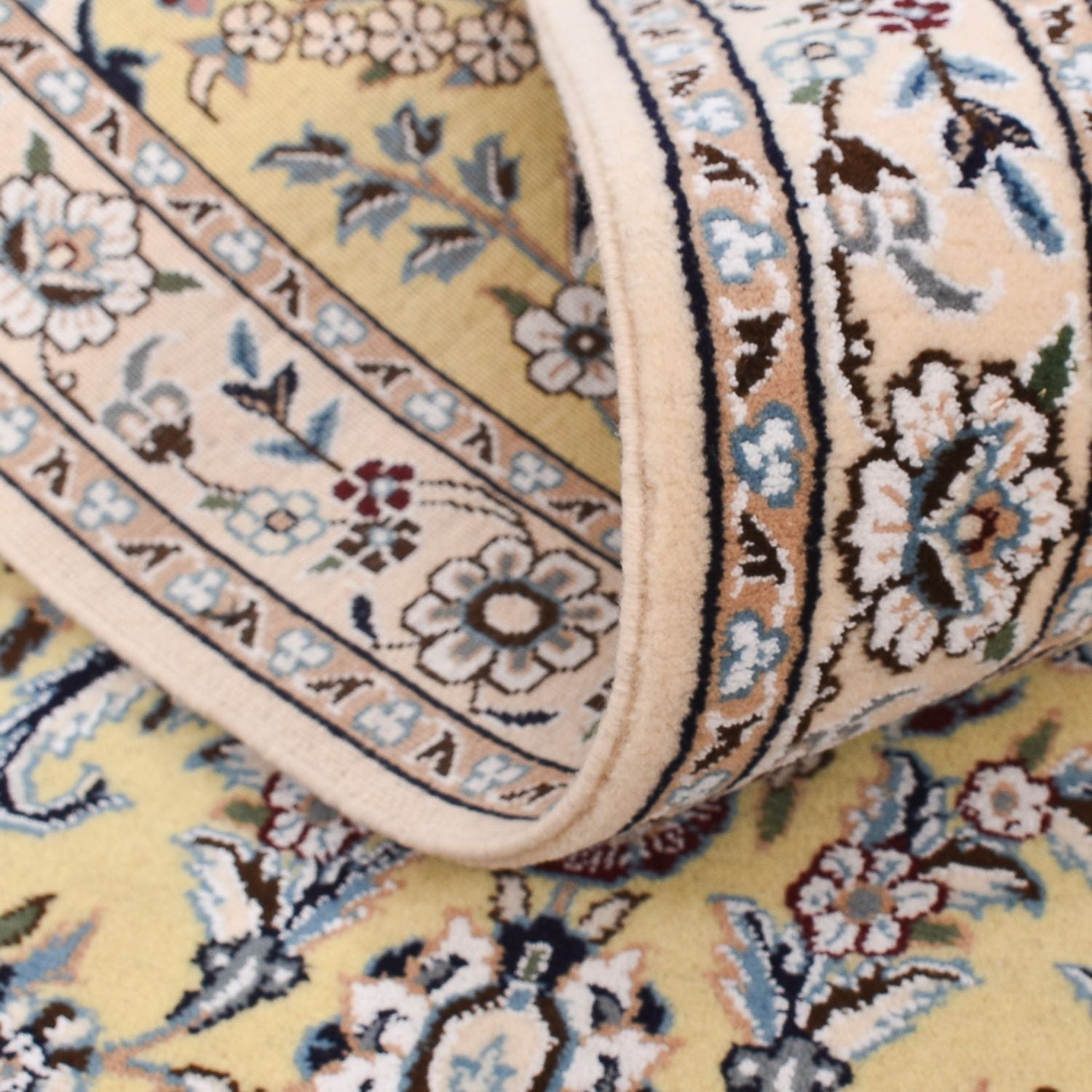Løber Persisk tæppe - Nain - Royal - 320 x 90 cm - beige
