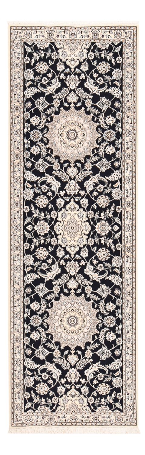 Løber Persisk tæppe - Nain - Royal - 275 x 90 cm - mørkeblå