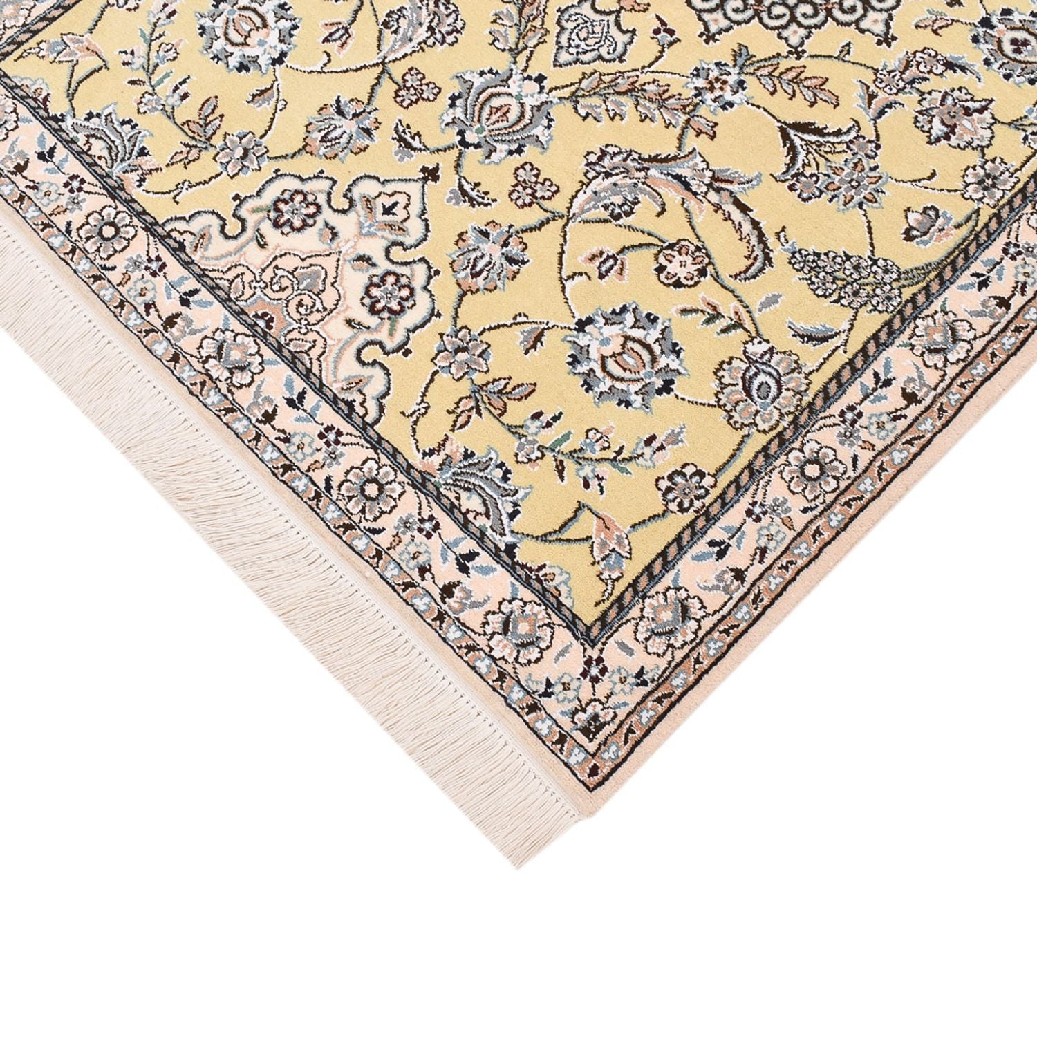 Løber Persisk tæppe - Nain - Royal - 263 x 90 cm - beige