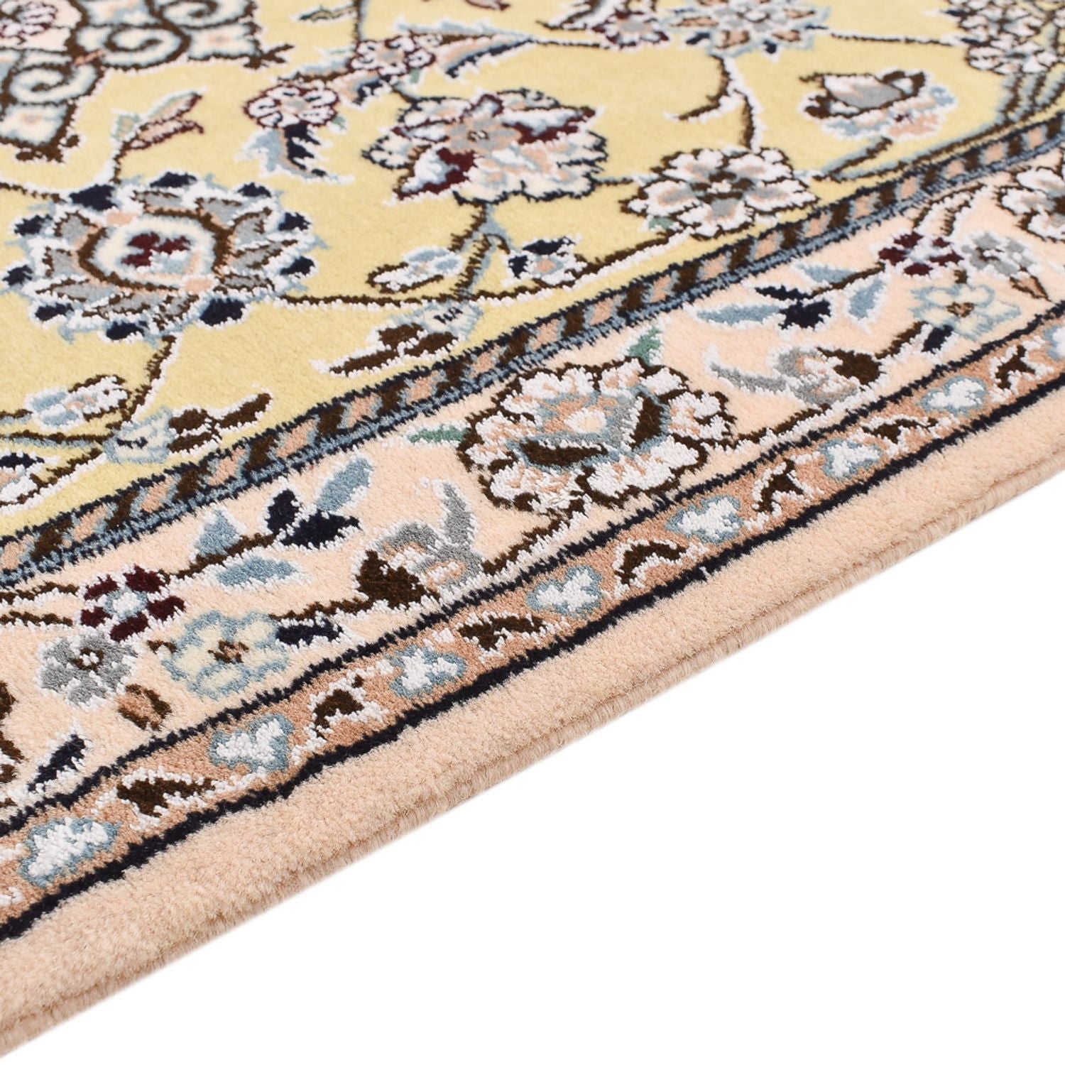 Løber Persisk tæppe - Nain - Royal - 263 x 90 cm - beige