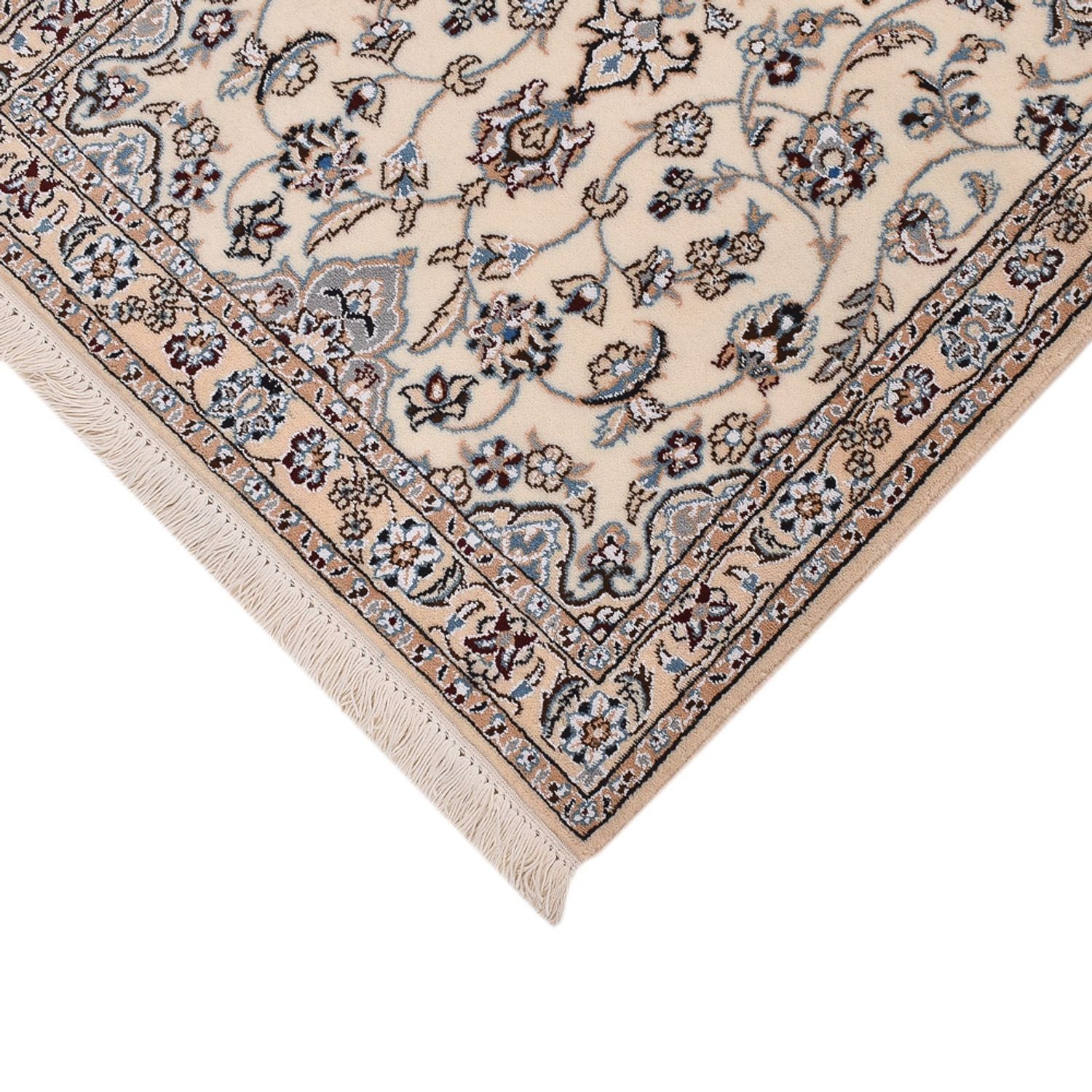 Løber Persisk tæppe - Nain - Royal - 220 x 70 cm - creme