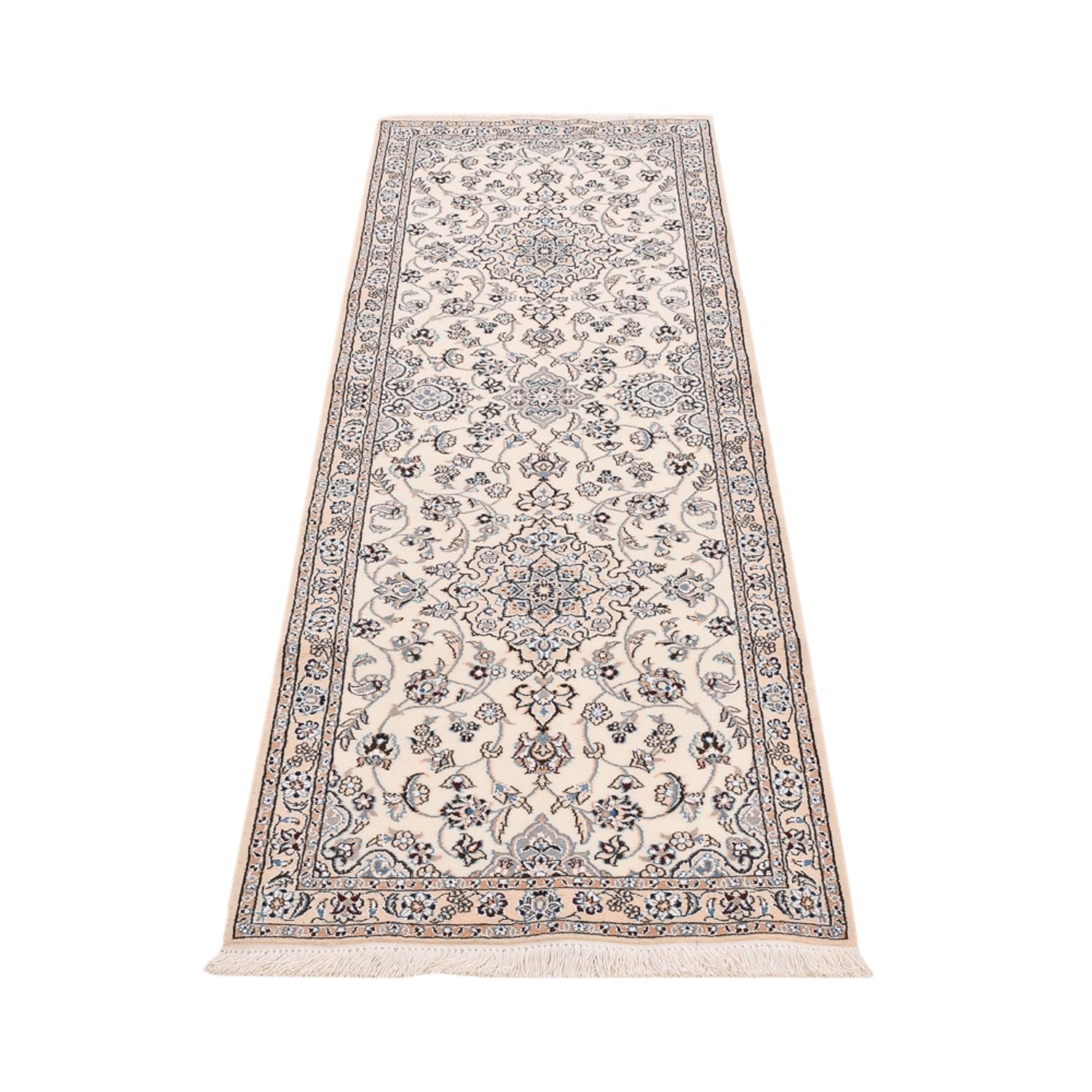 Løber Persisk tæppe - Nain - Royal - 220 x 70 cm - creme