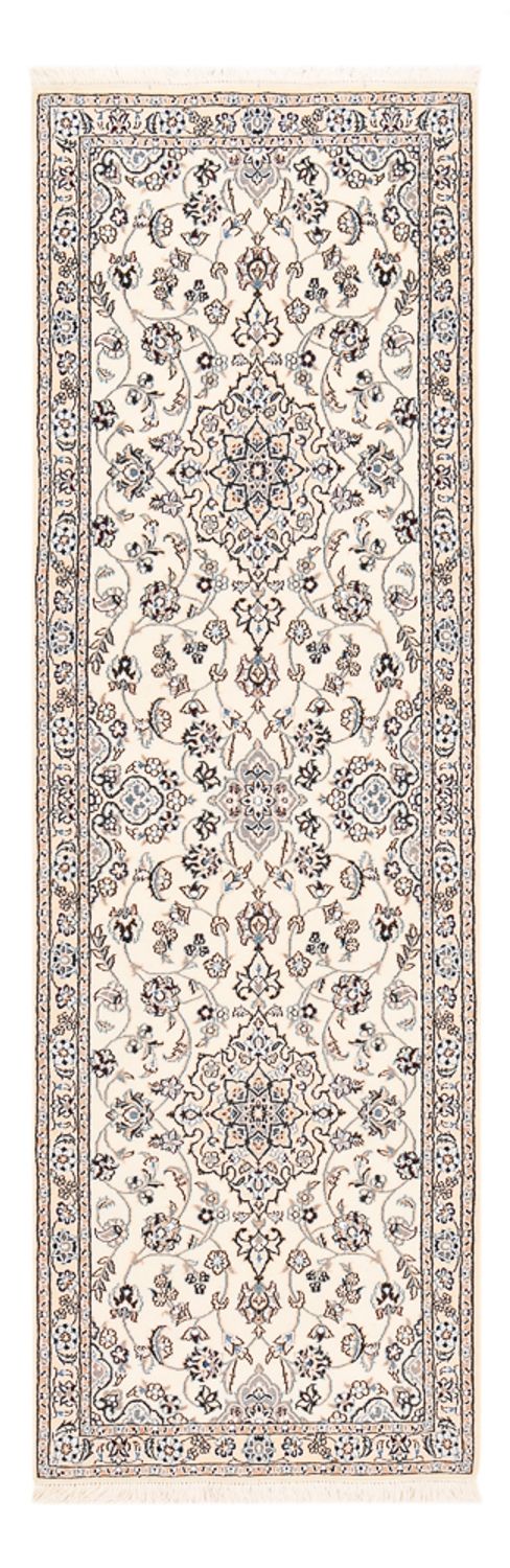 Løber Persisk tæppe - Nain - Royal - 215 x 71 cm - creme