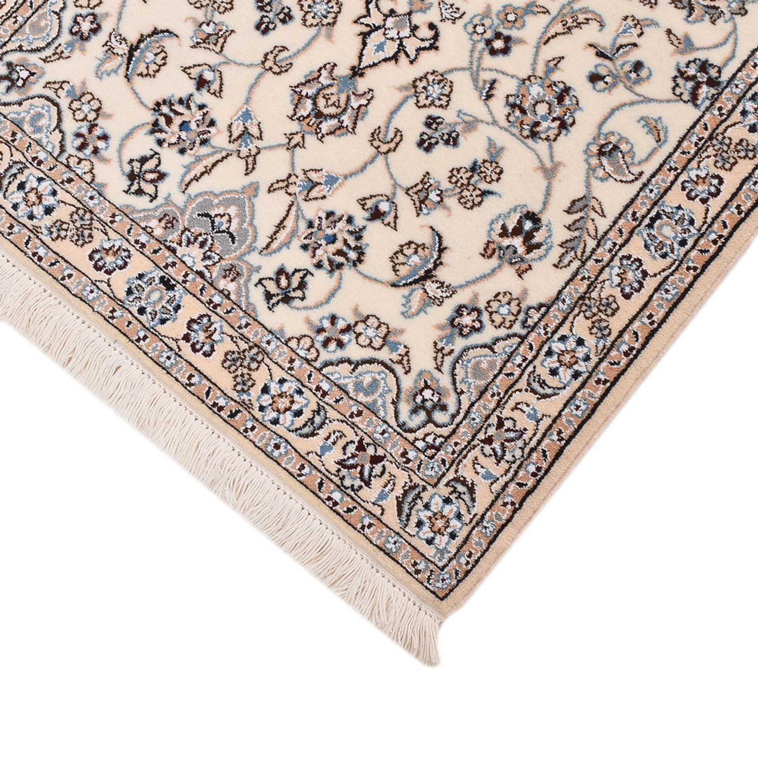 Løber Persisk tæppe - Nain - Royal - 215 x 71 cm - creme