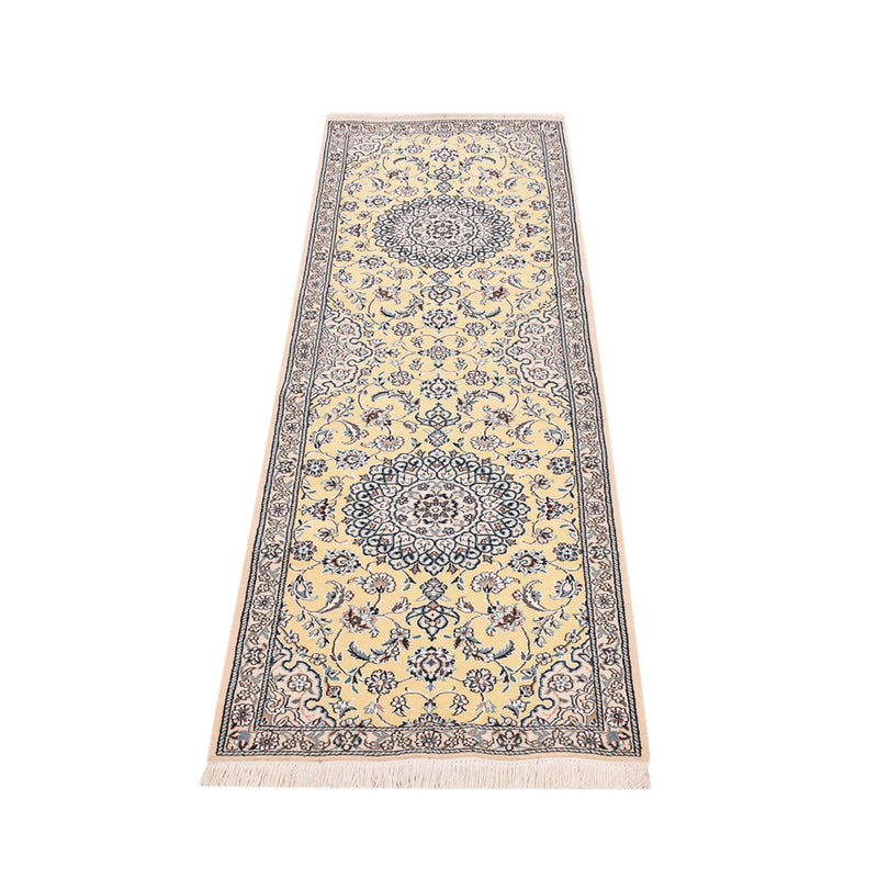 Løber Persisk tæppe - Nain - Royal - 204 x 60 cm - beige