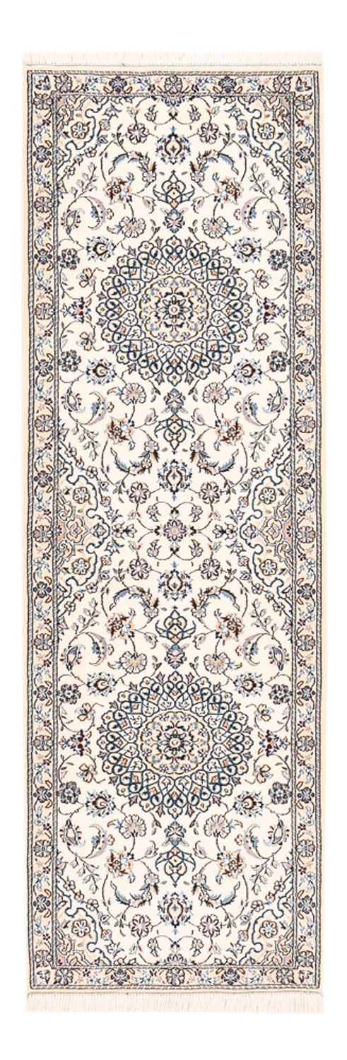 Løber Persisk tæppe - Nain - Royal - 197 x 61 cm - creme