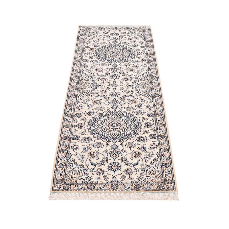 Løber Persisk tæppe - Nain - Royal - 197 x 61 cm - creme