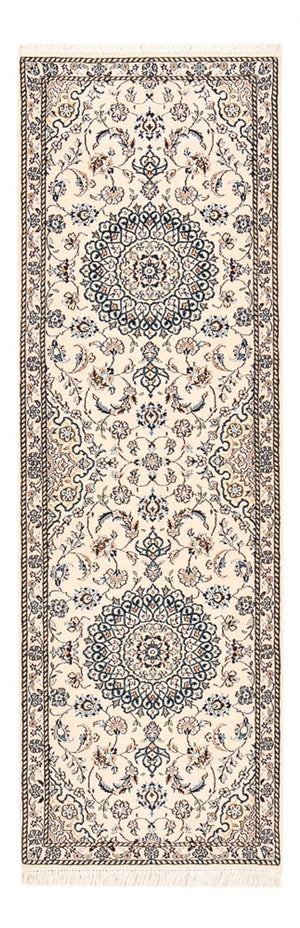 Løber Persisk tæppe - Nain - Royal - 200 x 62 cm - creme