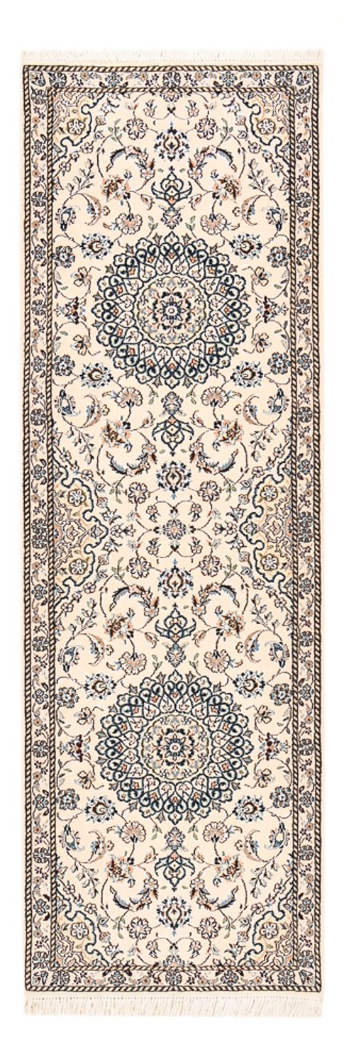 Løber Persisk tæppe - Nain - Royal - 200 x 62 cm - creme
