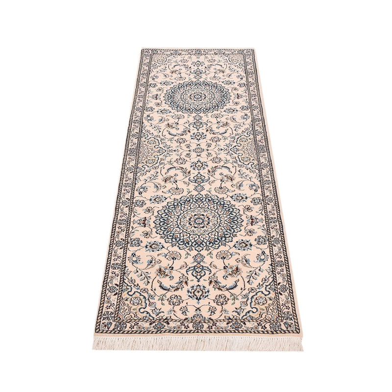 Løber Persisk tæppe - Nain - Royal - 200 x 62 cm - creme