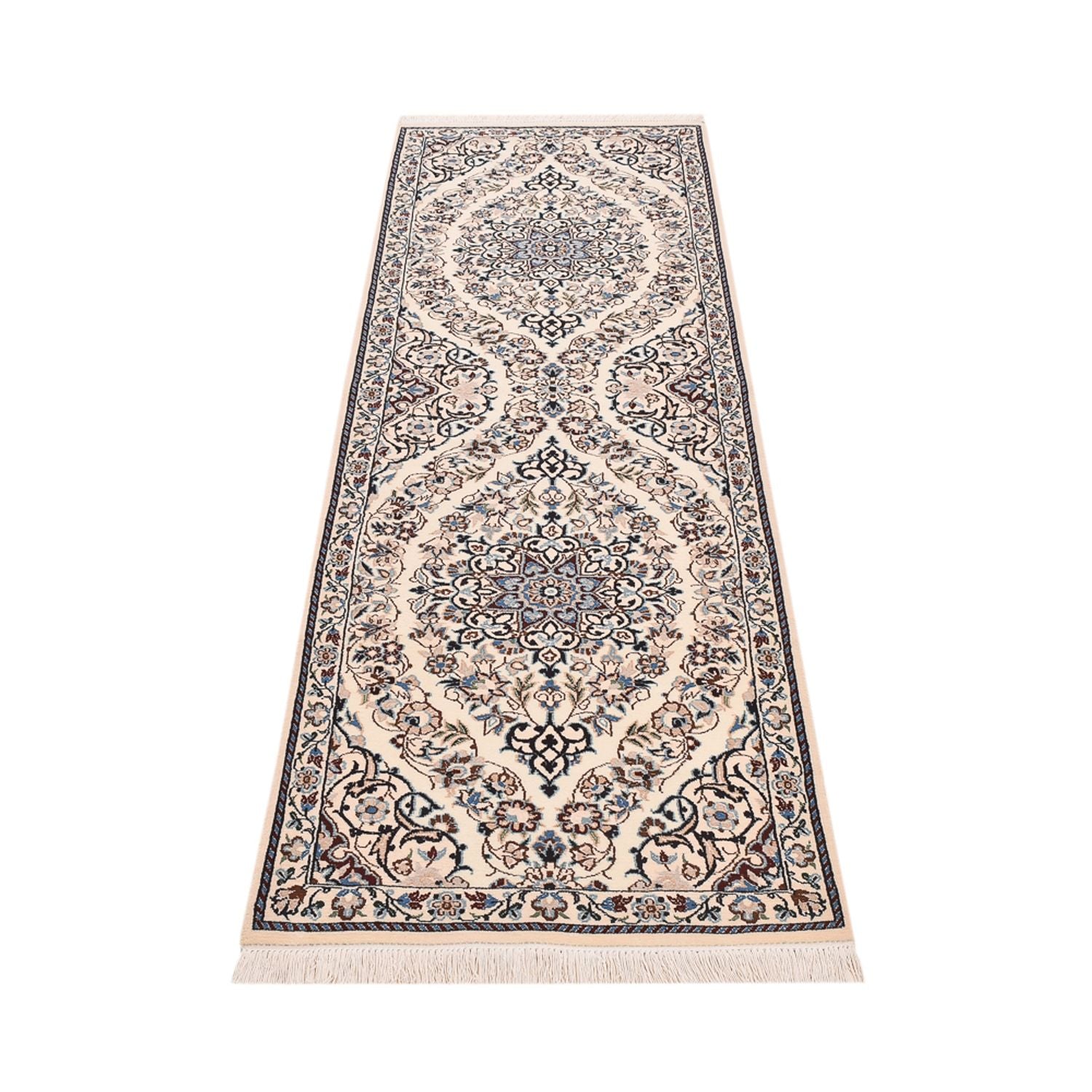 Løber Persisk tæppe - Nain - Royal - 230 x 70 cm - creme
