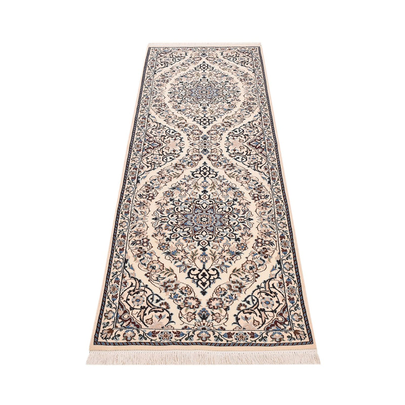 Løber Persisk tæppe - Nain - Royal - 230 x 70 cm - creme