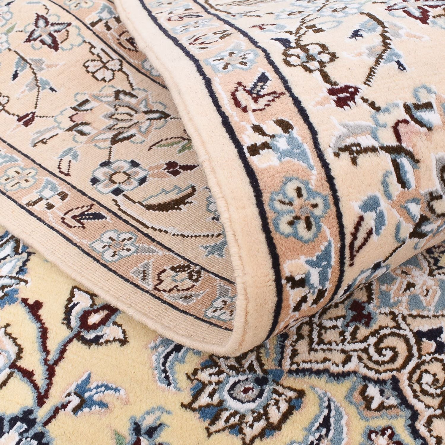 Persisk tæppe - Nain - Royal - 210 x 132 cm - beige