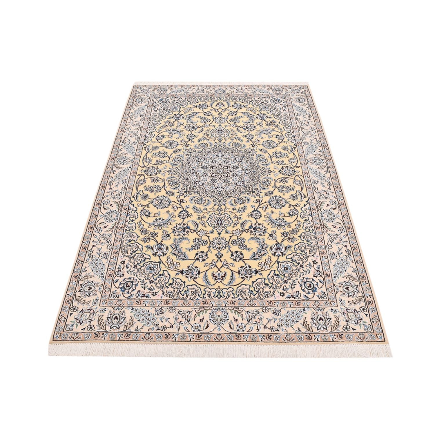 Persisk tæppe - Nain - Royal - 210 x 132 cm - beige