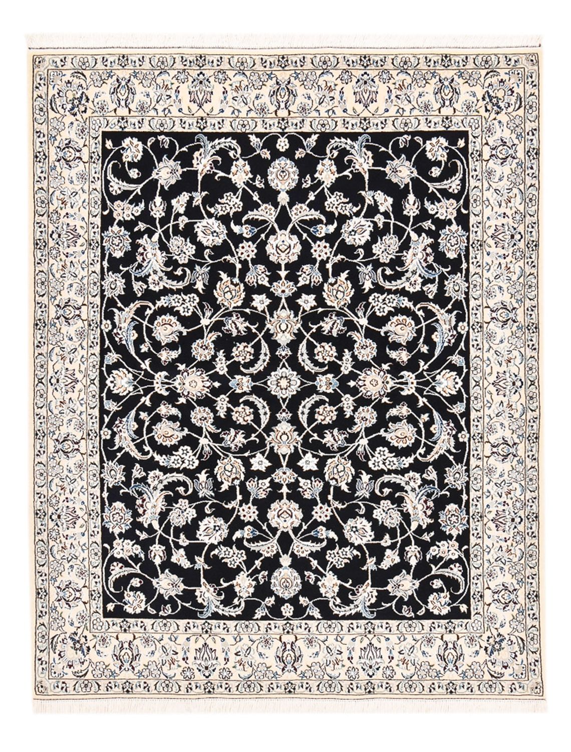 Persisk tæppe - Nain - Royal - 194 x 147 cm - mørkeblå