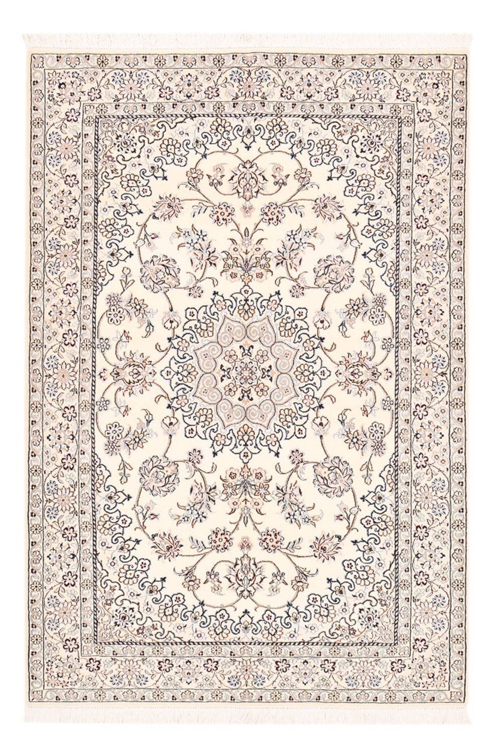 Persisk tæppe - Nain - Royal - 196 x 130 cm - creme