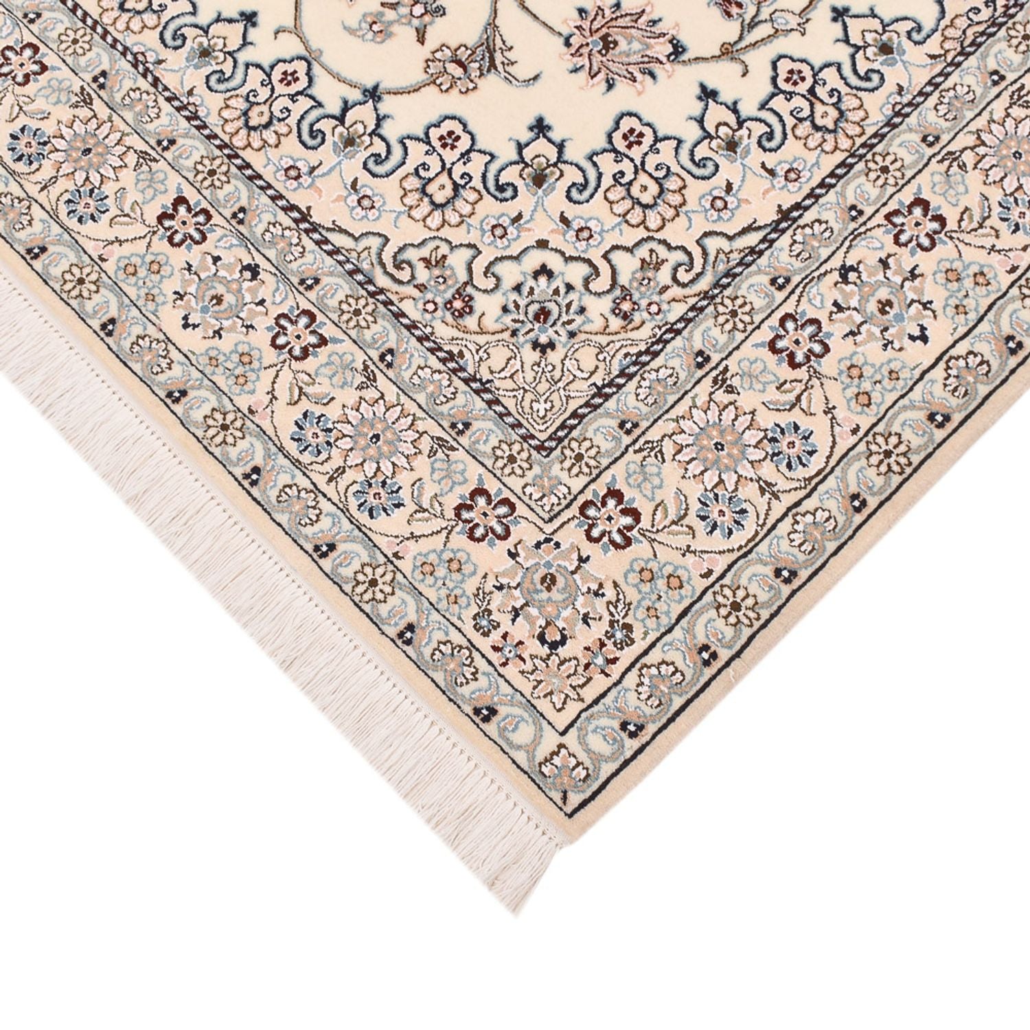 Persisk tæppe - Nain - Royal - 196 x 130 cm - creme
