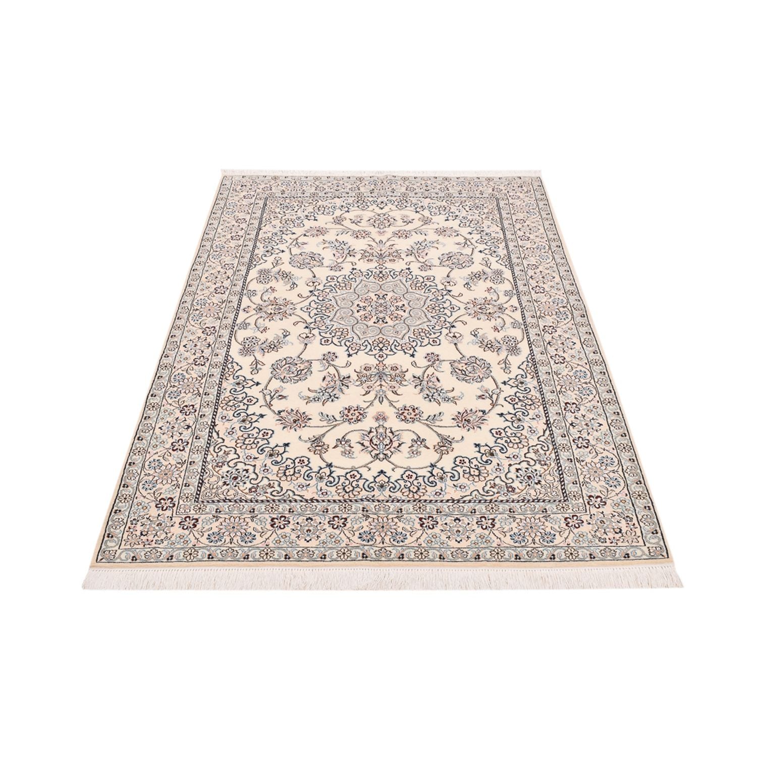 Persisk tæppe - Nain - Royal - 196 x 130 cm - creme