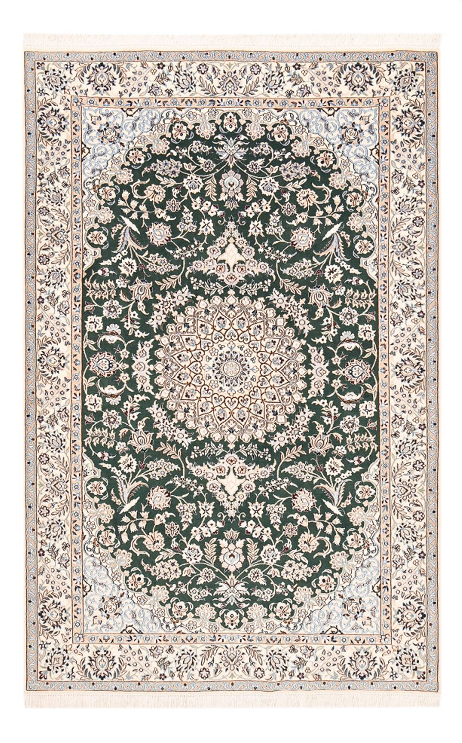 Persisk tæppe - Nain - Royal - 255 x 159 cm - mørkegrøn