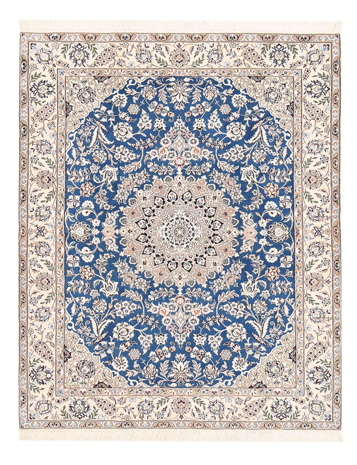 Persisk tæppe - Nain - Royal - 201 x 155 cm - blå