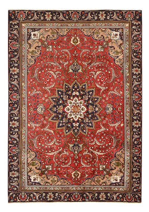 Persisk tæppe - Tabriz - 253 x 177 cm - rød