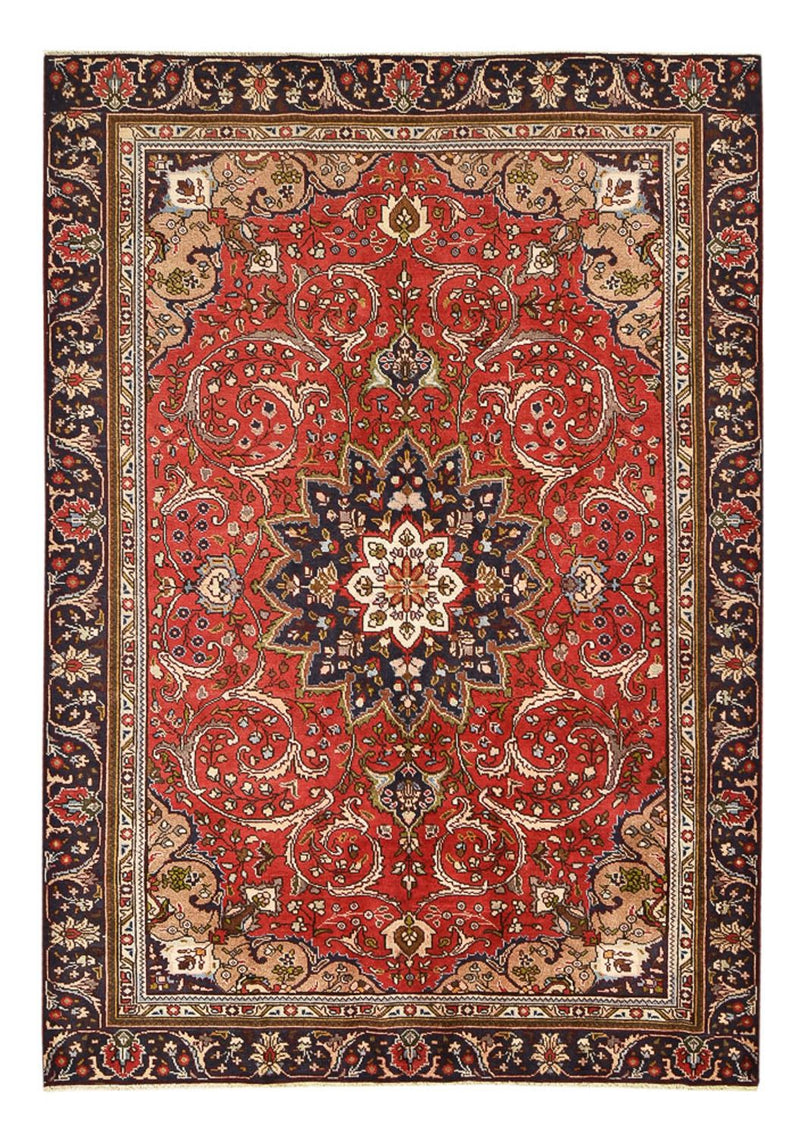 Persisk tæppe - Tabriz - 253 x 177 cm - rød