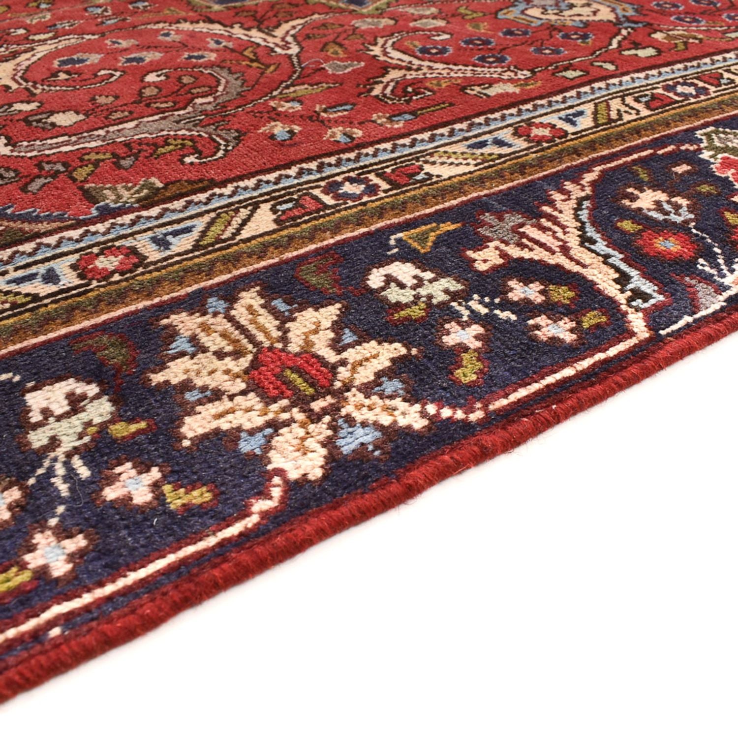 Persisk tæppe - Tabriz - 253 x 177 cm - rød
