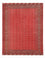 Turkaman-tæppe - 340 x 259 cm - rød