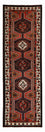 Løber Persisk tæppe - Nomadisk - 313 x 100 cm - mørkerød