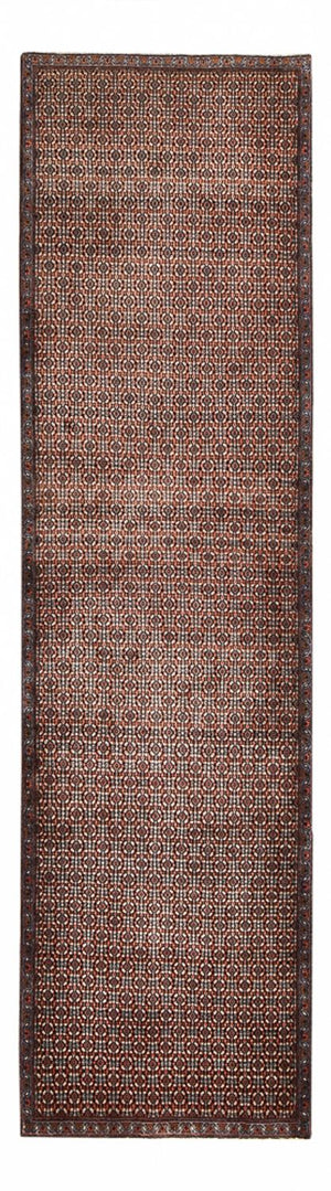 Løber Persisk tæppe - Classic - 378 x 105 cm - mørk beige