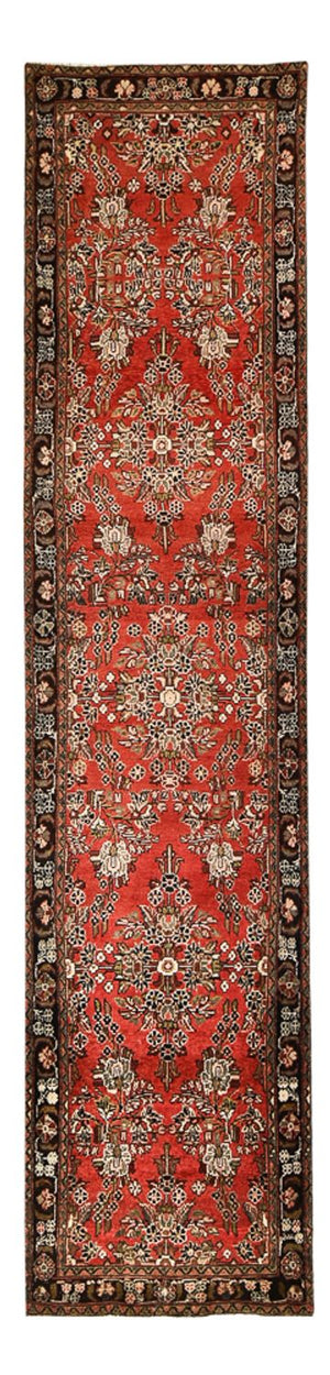 Løber Persisk tæppe - Tabriz - 433 x 95 cm - rød