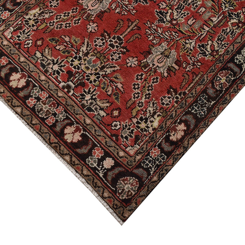 Løber Persisk tæppe - Tabriz - 433 x 95 cm - rød