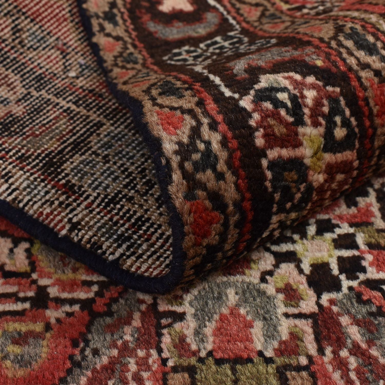 Løber Persisk tæppe - Tabriz - 433 x 95 cm - rød