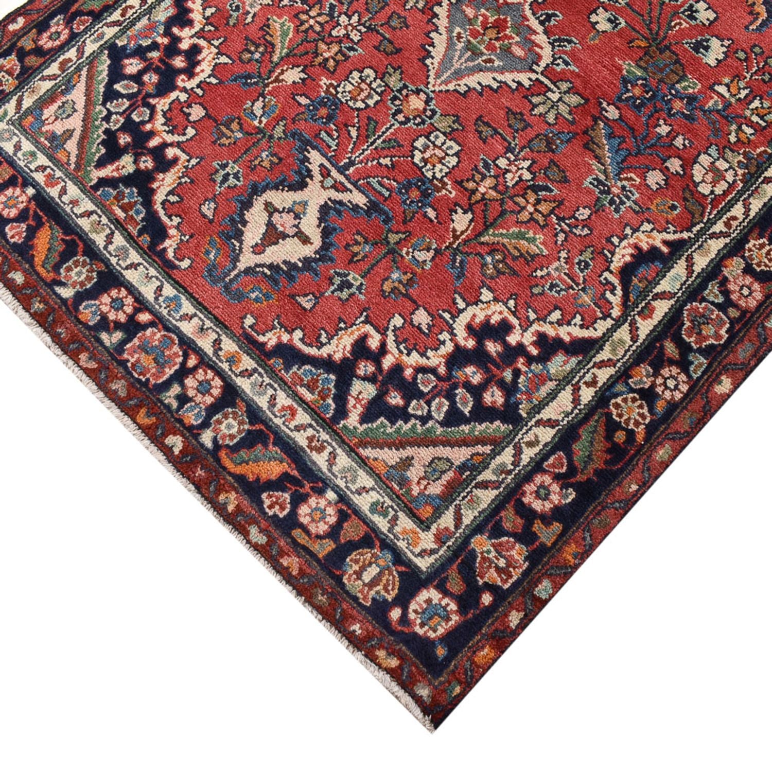 Løber Persisk tæppe - Nomadisk - 348 x 111 cm - lysrød