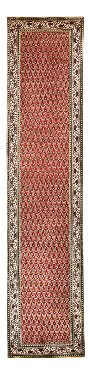 Løber Persisk tæppe - Tabriz - 390 x 87 cm - rust