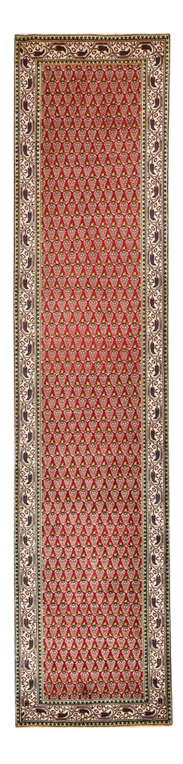 Løber Persisk tæppe - Tabriz - 390 x 87 cm - rust