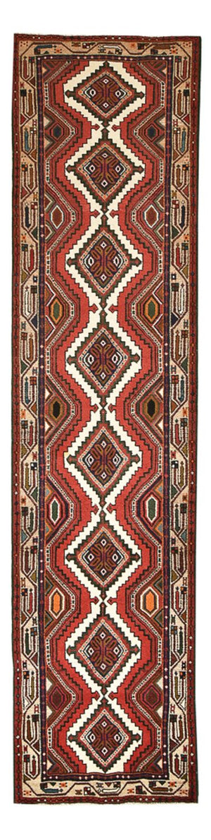 Løber Persisk tæppe - Nomadisk - 318 x 73 cm - rød